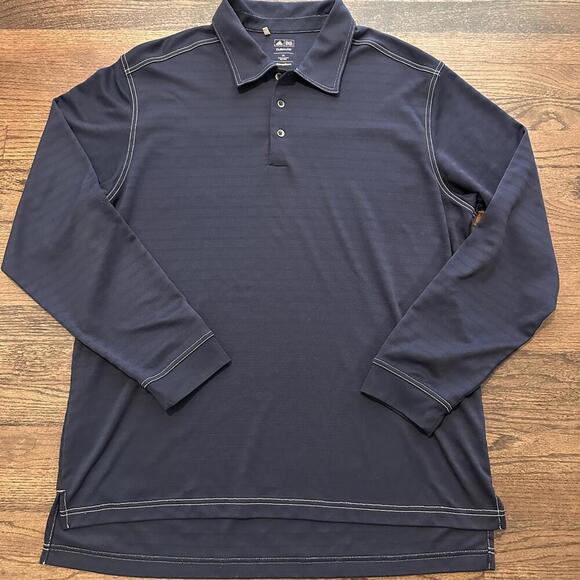 Adidas Climalite Men’s Navy Long Sleeve Polo XL - Picture 1 of 4